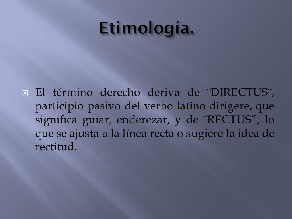 Etimología.