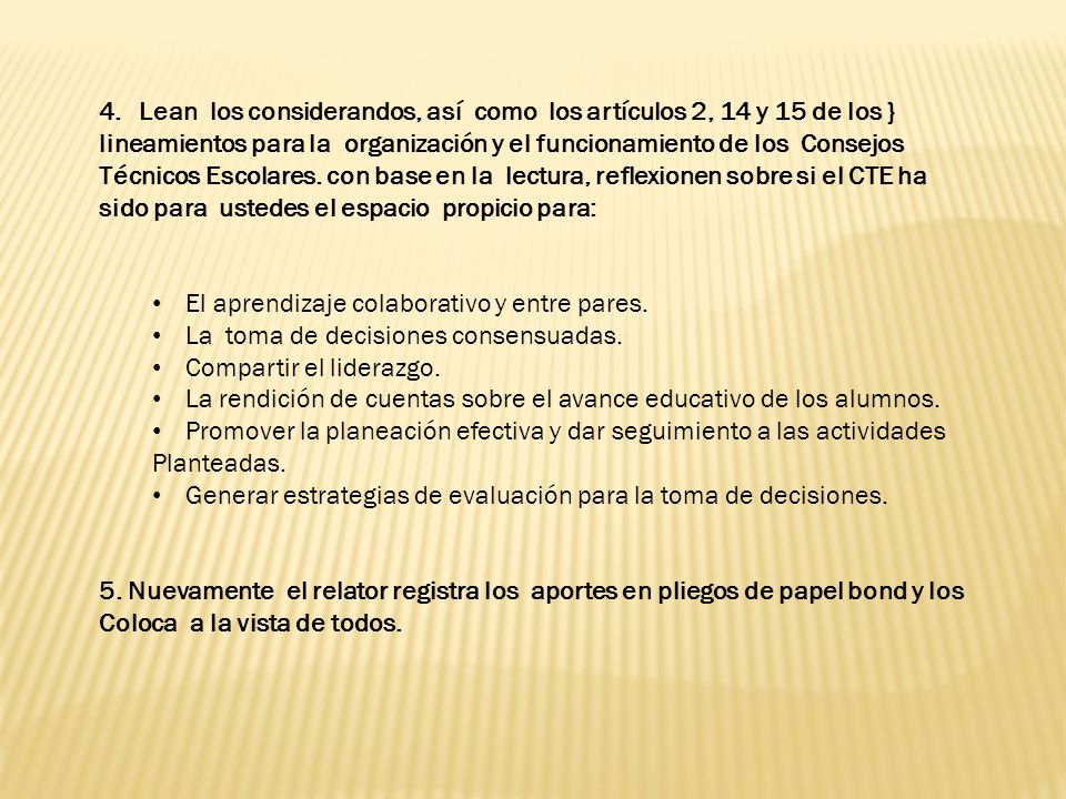 Lean los considerandos, así como los artículos 2, 14 y 15 de los }