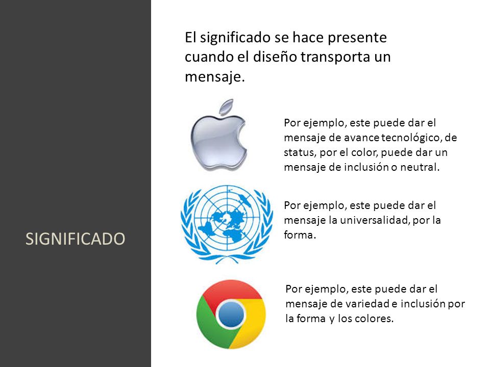 El significado se hace presente cuando el diseño transporta un mensaje.