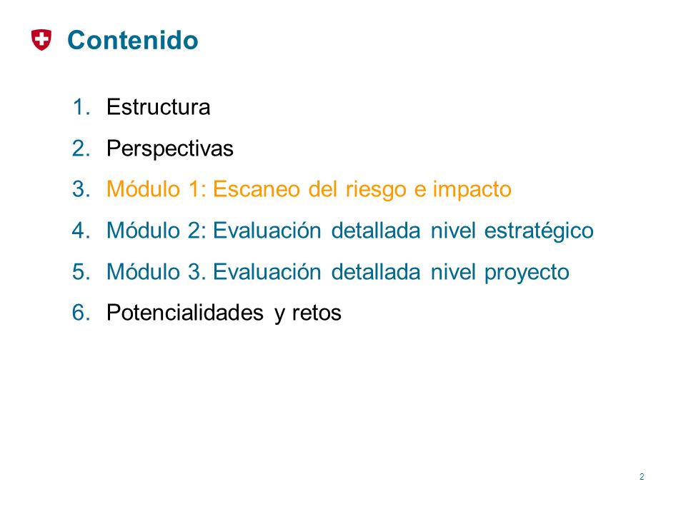 Contenido Estructura Perspectivas