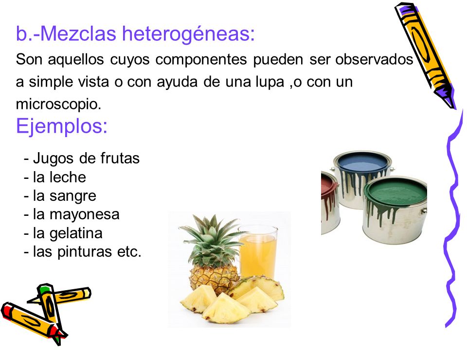 Ejemplos De Mezclas Heterogeneas Para Ninos Nuevo Eje 0412