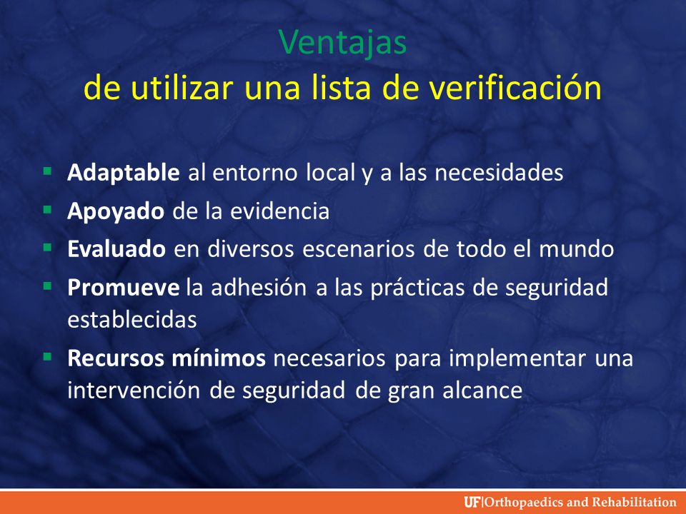 Ventajas de utilizar una lista de verificación