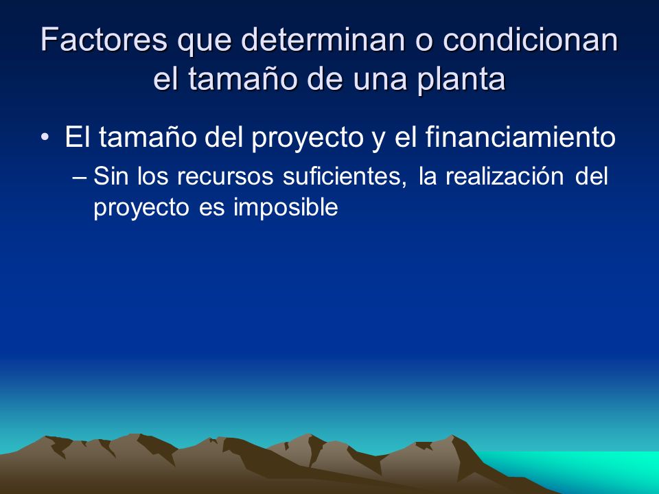 Factores que determinan o condicionan el tamaño de una planta