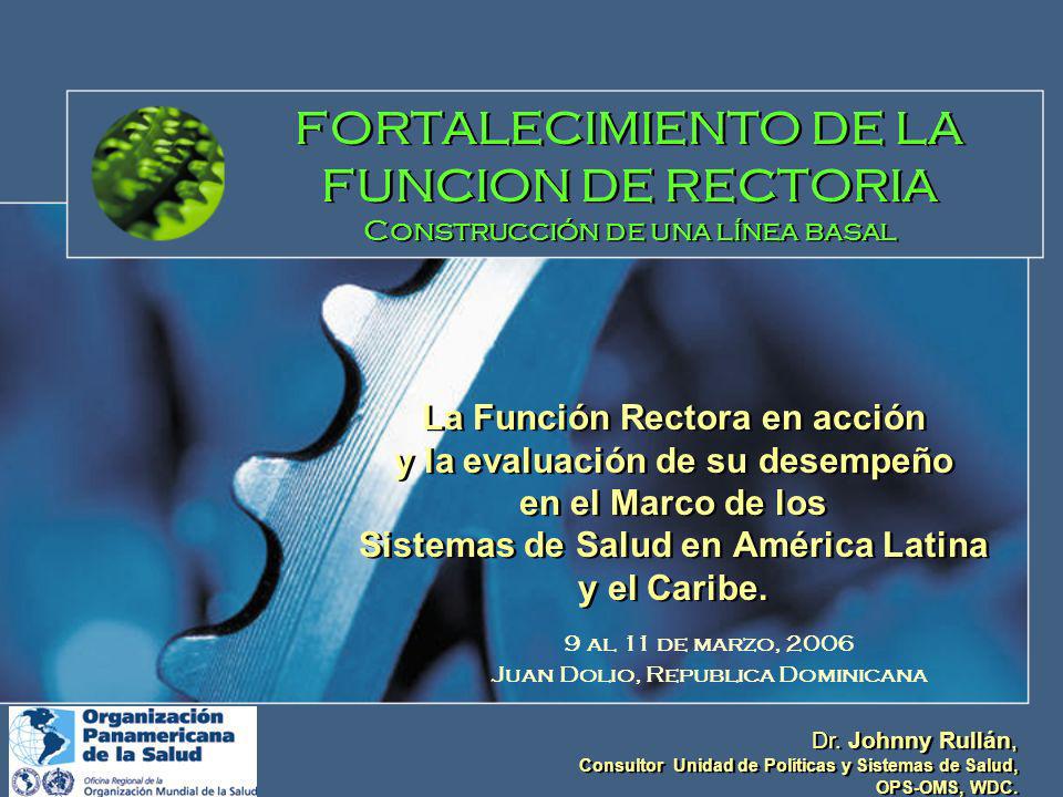 FORTALECIMIENTO DE LA FUNCION DE RECTORIA Construcción de una línea basal