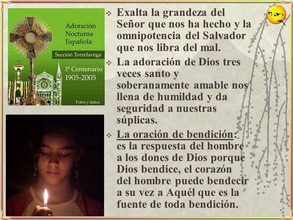 Exalta la grandeza del Señor que nos ha hecho y la omnipotencia del Salvador que nos libra del mal.