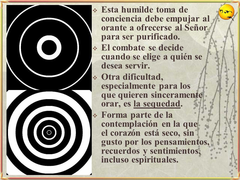 Esta humilde toma de conciencia debe empujar al orante a ofrecerse al Señor para ser purificado.
