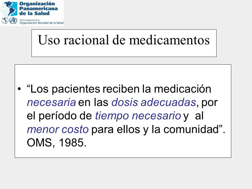Uso racional de medicamentos