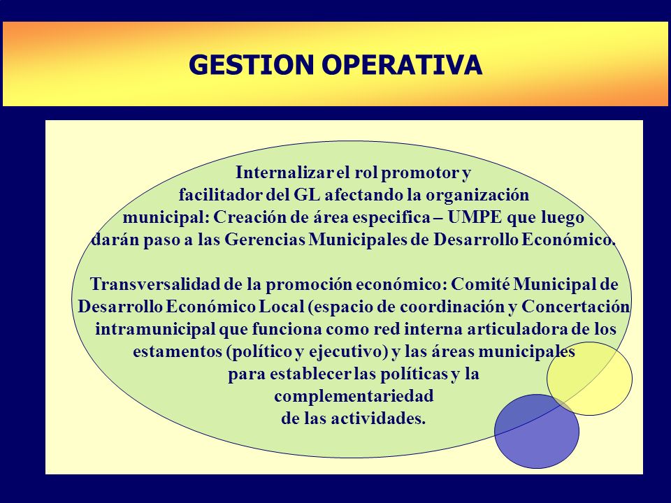 GESTION OPERATIVA PLAN DE DESARROLLO DE CAPACIDADES