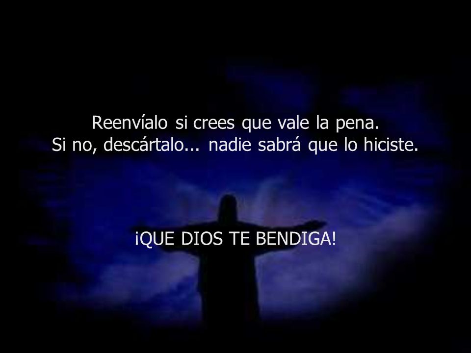 Reenvíalo si crees que vale la pena. Si no, descártalo