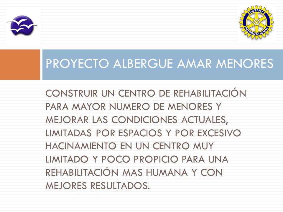 PROYECTO ALBERGUE AMAR MENORES