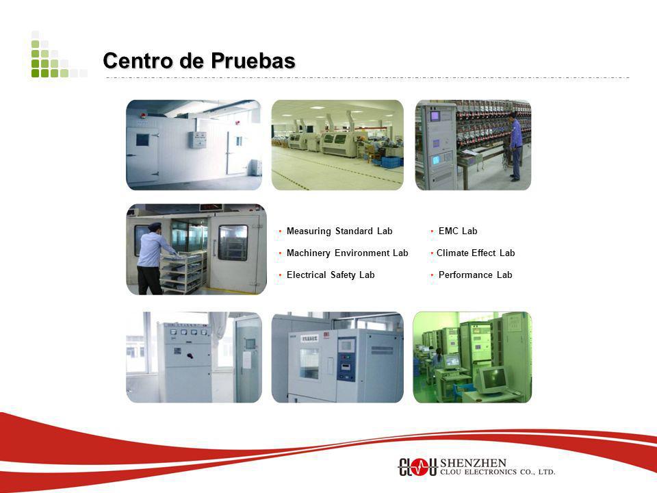 Centro de Pruebas 9 EMC Lab Climate Effect Lab Performance Lab