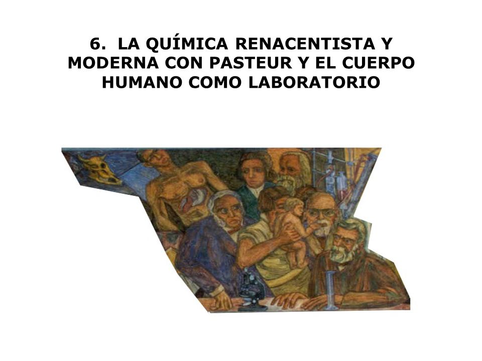 6. LA QUÍMICA RENACENTISTA Y MODERNA CON PASTEUR Y EL CUERPO HUMANO COMO LABORATORIO