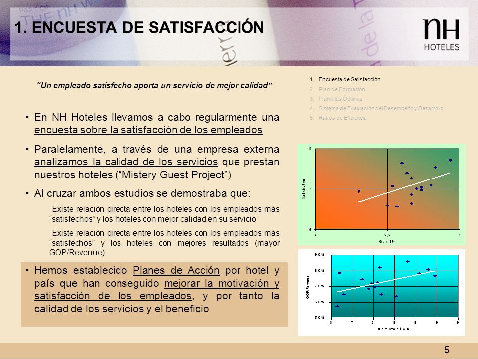 Un empleado satisfecho aporta un servicio de mejor calidad