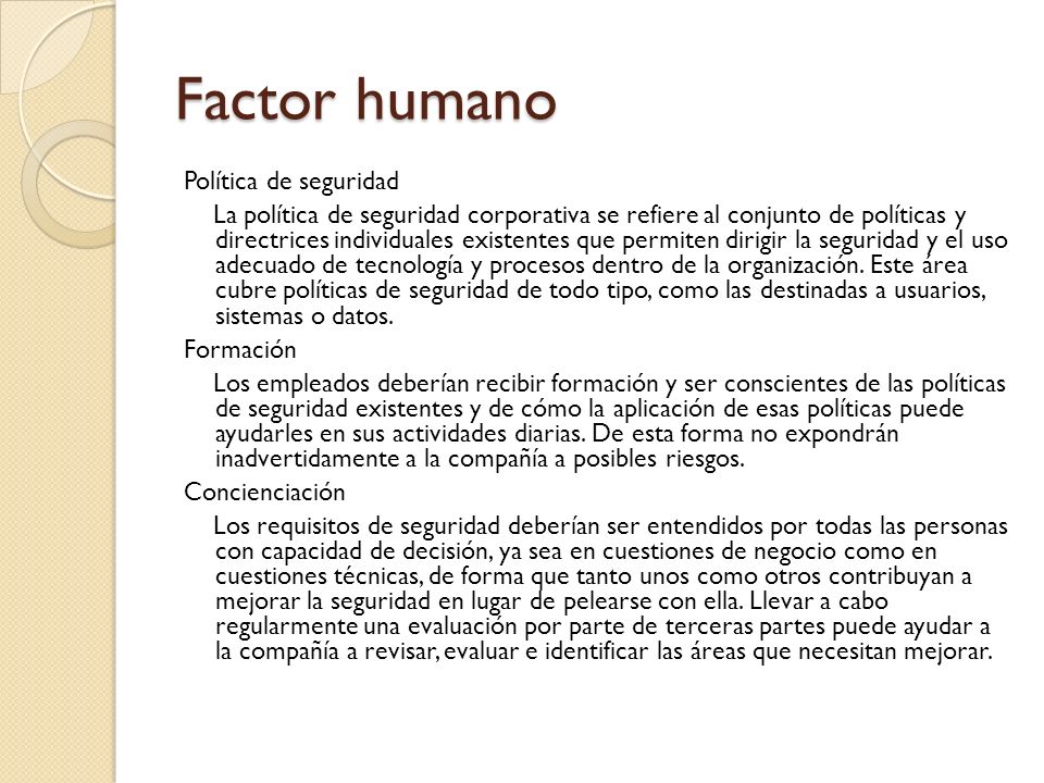 Factor humano