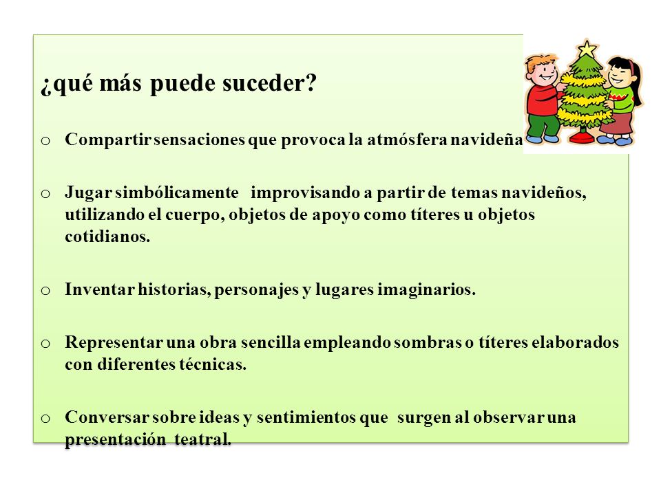 ¿qué más puede suceder Compartir sensaciones que provoca la atmósfera navideña.