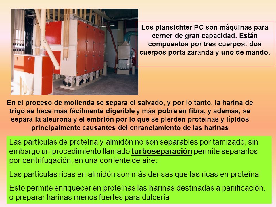 Los plansichter PC son máquinas para cerner de gran capacidad