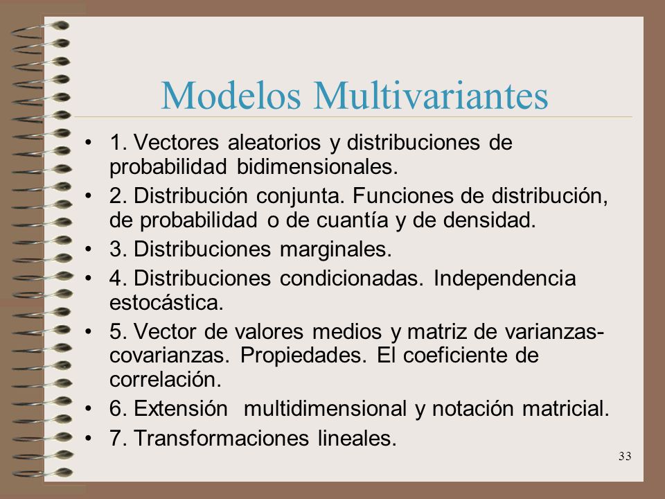 Modelos Multivariantes