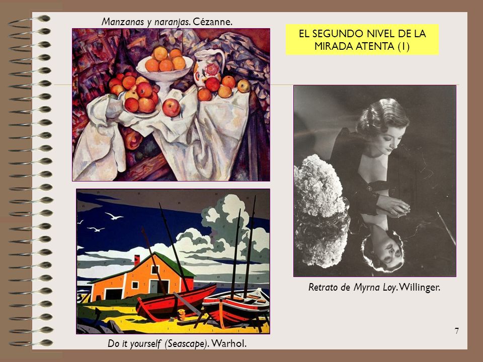 Manzanas y naranjas. Cézanne. EL SEGUNDO NIVEL DE LA MIRADA ATENTA (1)