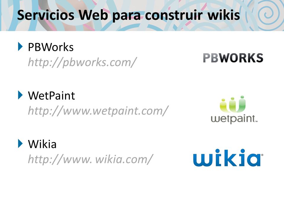 Servicios Web para construir wikis