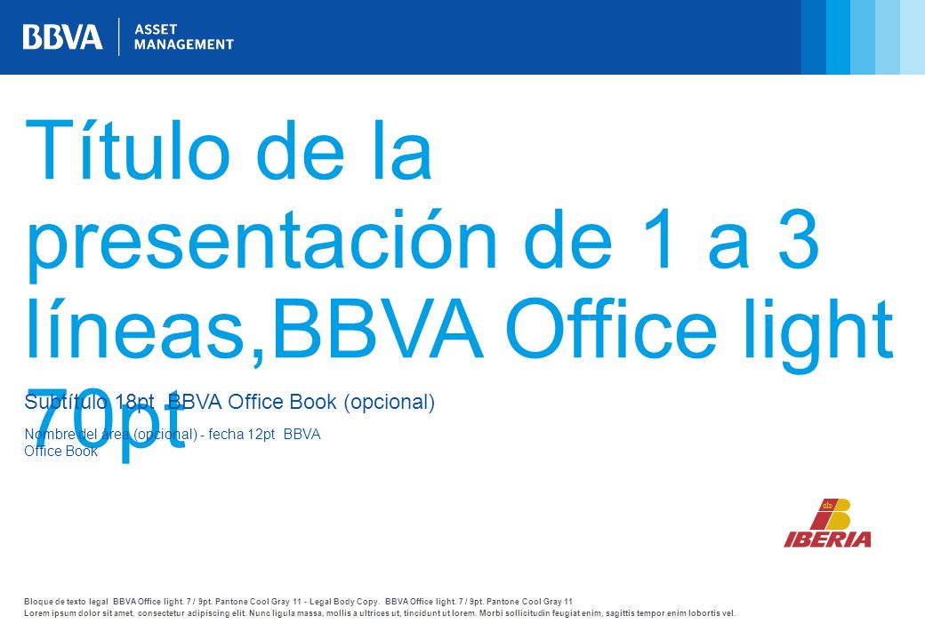 Título de la presentación de 1 a 3 líneas,BBVA Office light 70pt