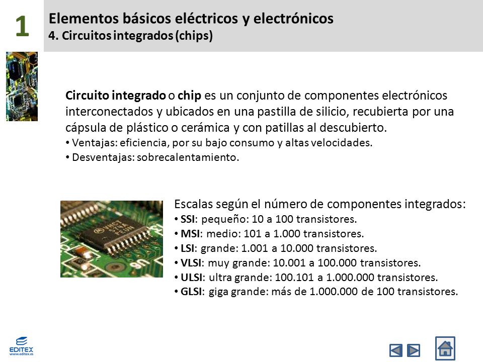 1 Elementos básicos eléctricos y electrónicos 4. Circuitos integrados (chips)