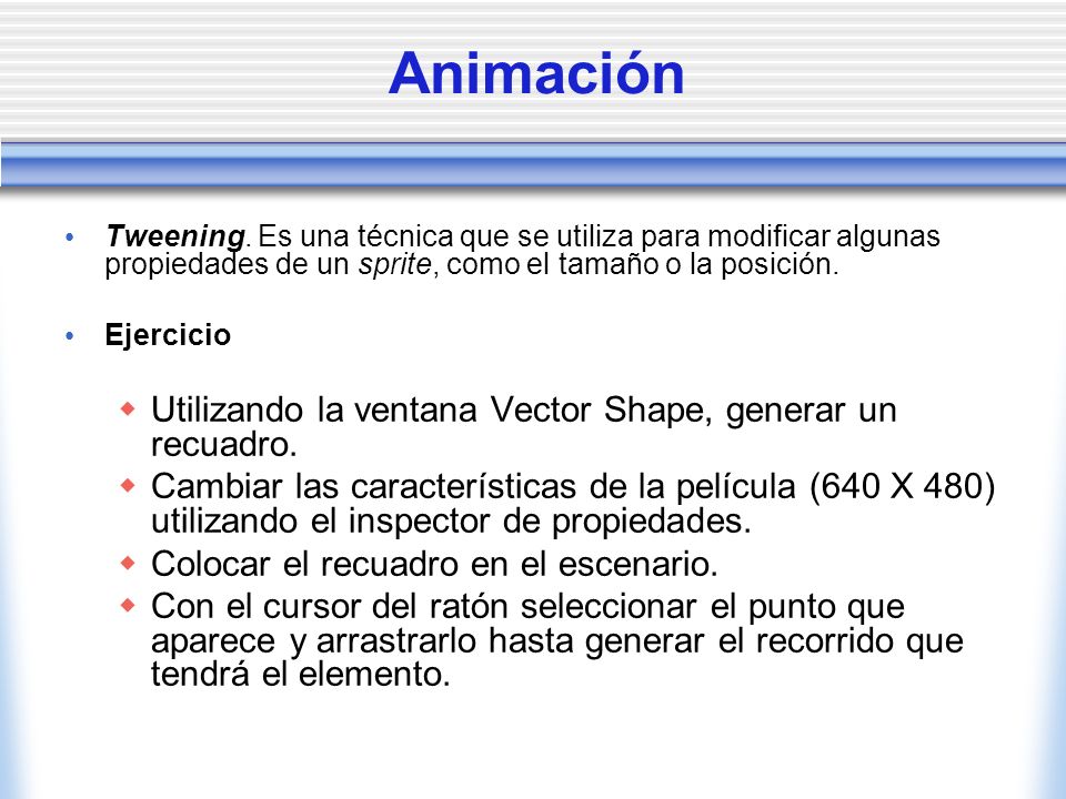 Animación Utilizando la ventana Vector Shape, generar un recuadro.