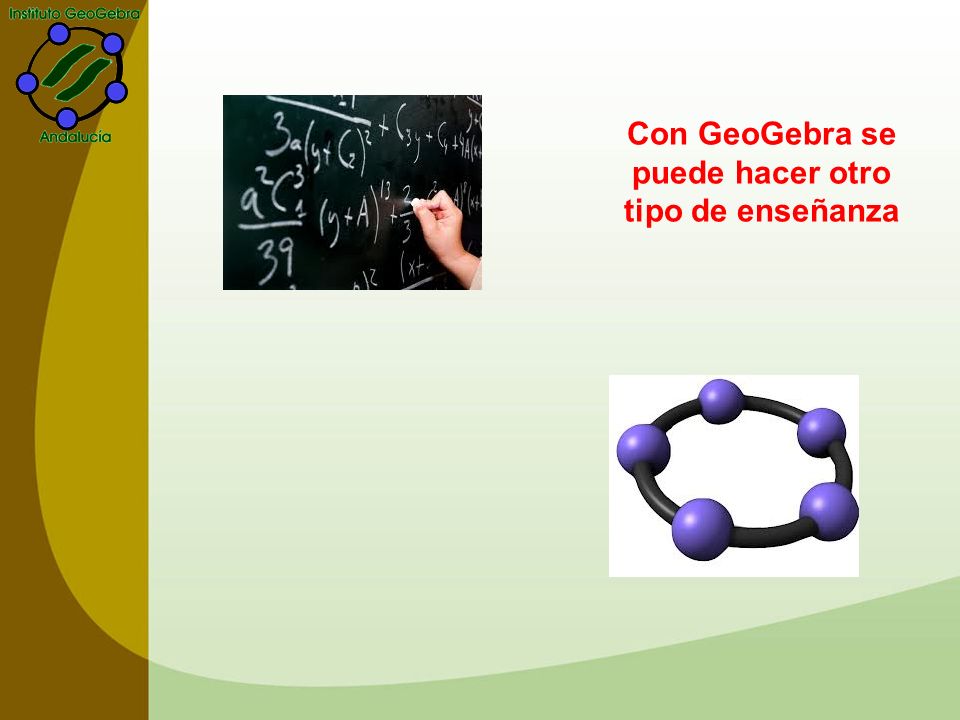 Con GeoGebra se puede hacer otro tipo de enseñanza