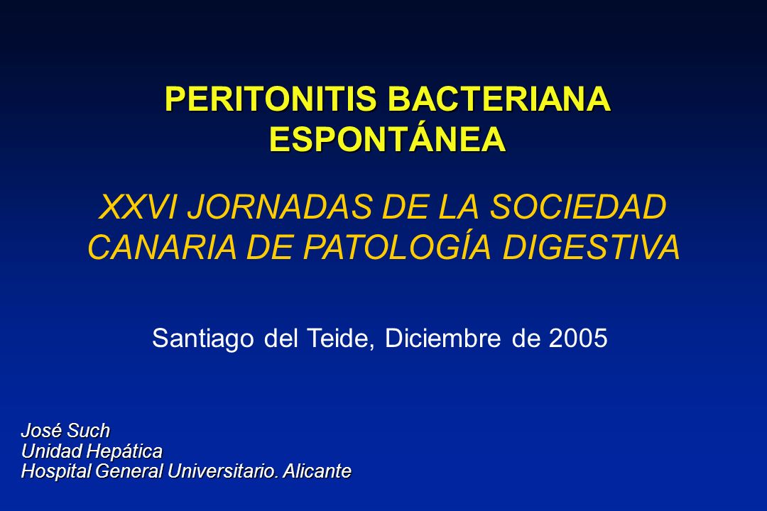 PERITONITIS BACTERIANA ESPONTÁNEA