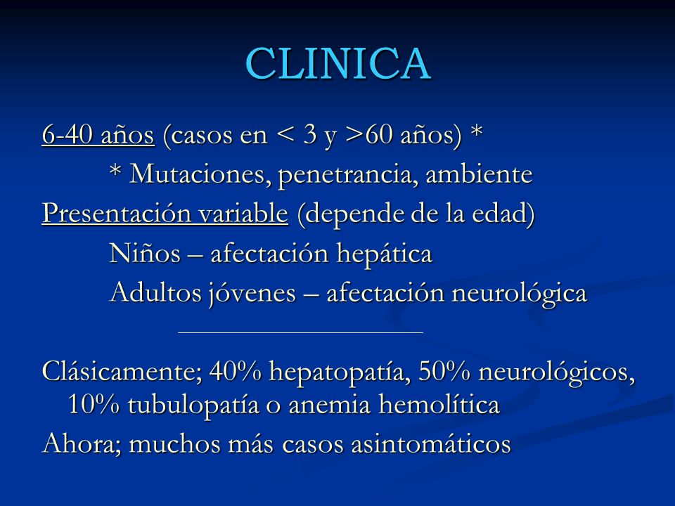 CLINICA 6-40 años (casos en < 3 y >60 años) *