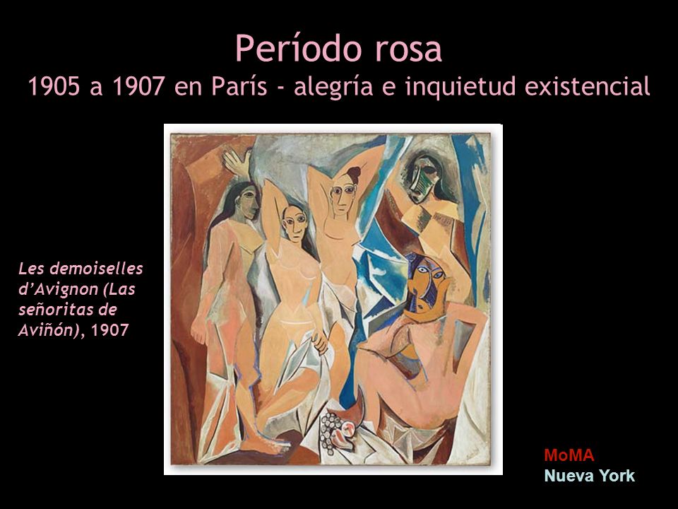Período rosa 1905 a 1907 en París - alegría e inquietud existencial