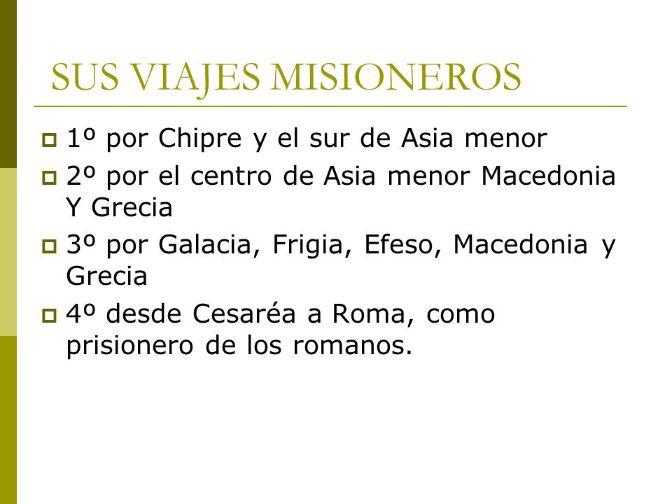 SUS VIAJES MISIONEROS 1º por Chipre y el sur de Asia menor