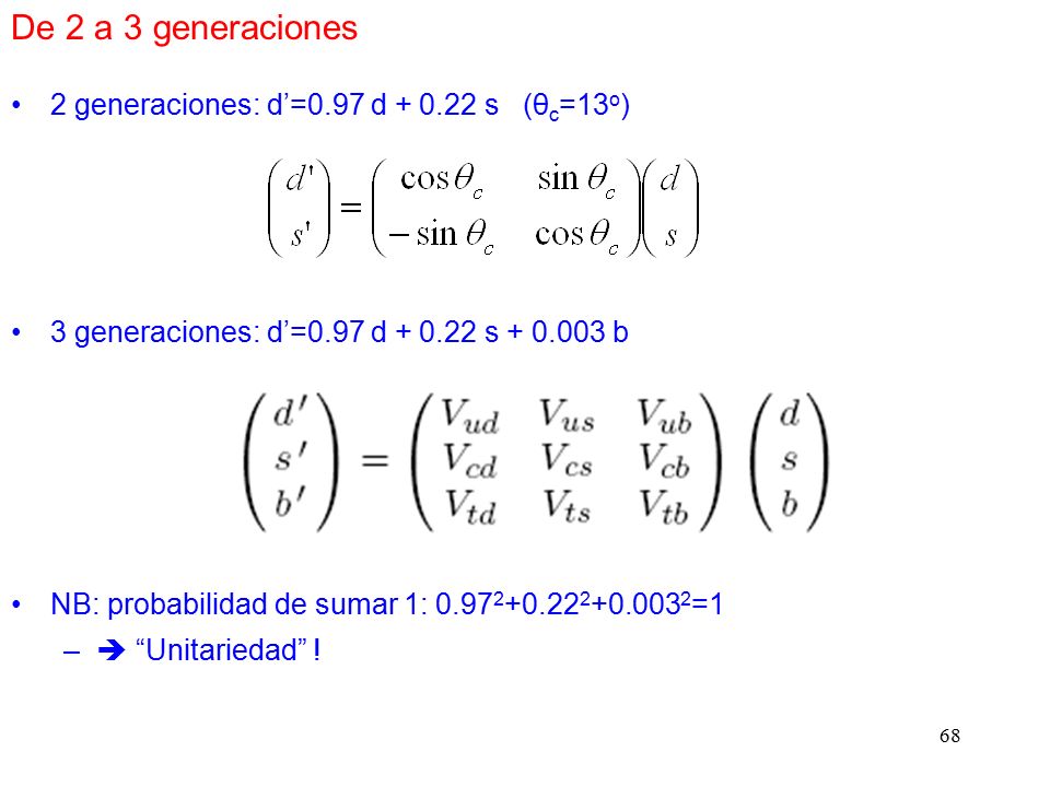 De 2 a 3 generaciones 2 generaciones: d’=0.97 d s (θc=13o)