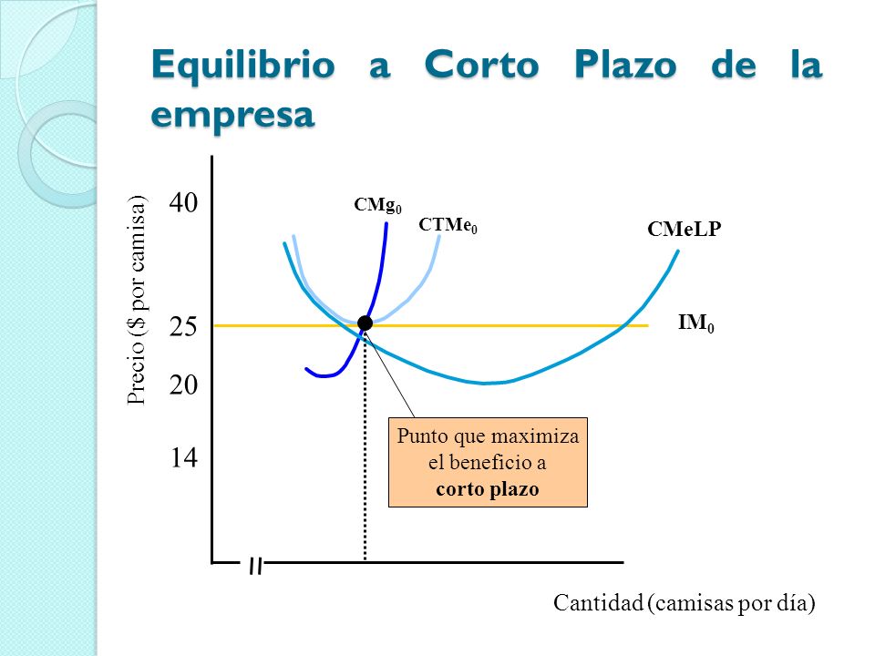 Equilibrio a Corto Plazo de la empresa