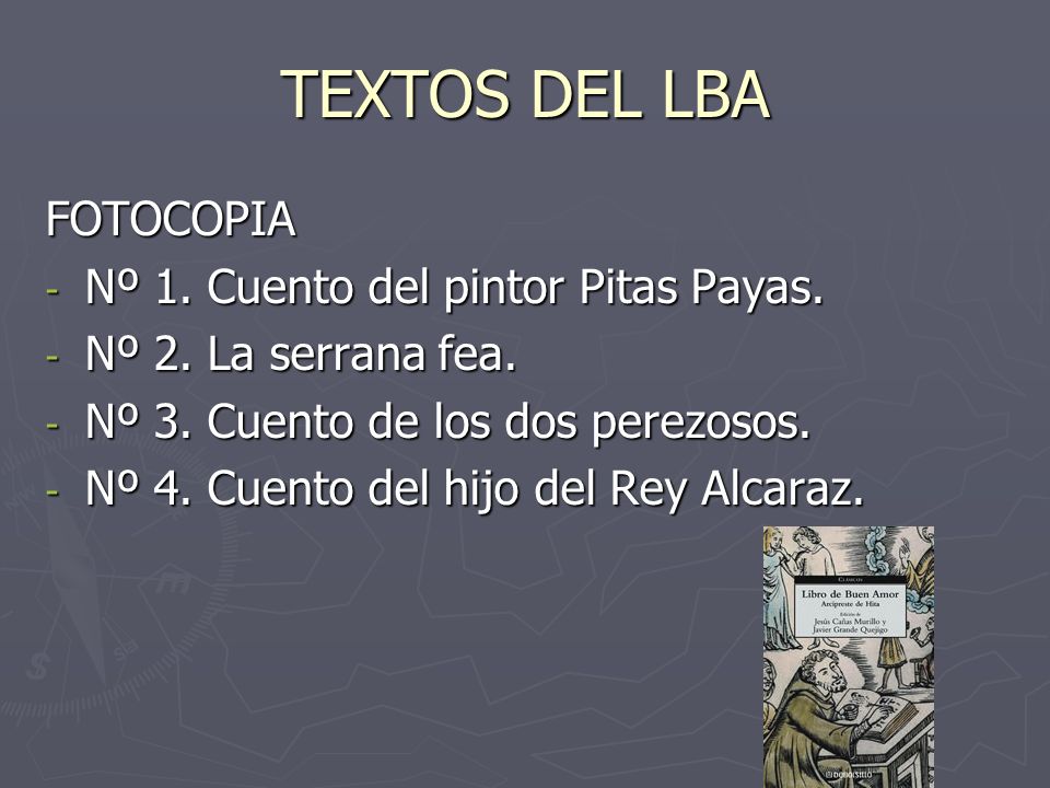 TEXTOS DEL LBA FOTOCOPIA Nº 1. Cuento del pintor Pitas Payas.