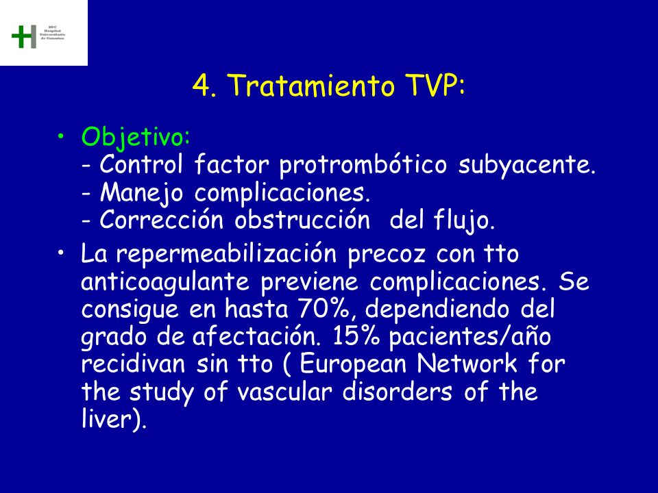 4. Tratamiento TVP: