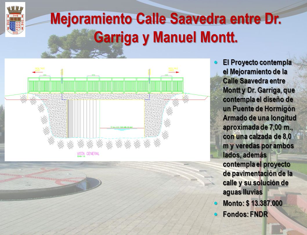 Mejoramiento Calle Saavedra entre Dr. Garriga y Manuel Montt.