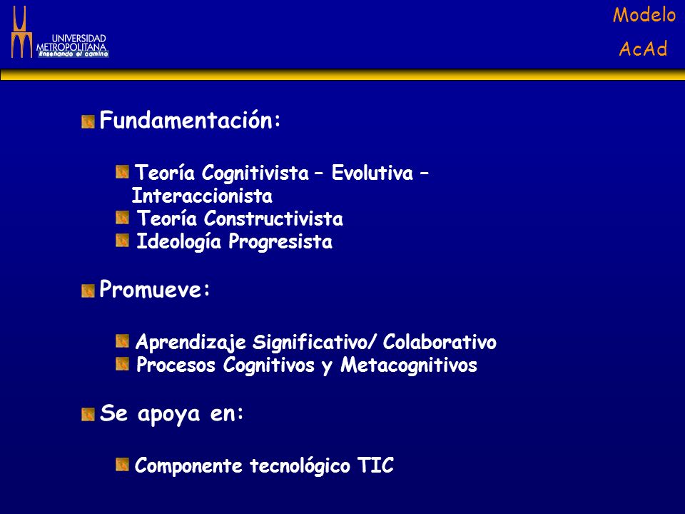 Fundamentación: Teoría Cognitivista – Evolutiva – Interaccionista. Teoría Constructivista. Ideología Progresista.
