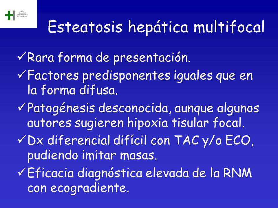 Esteatosis hepática multifocal