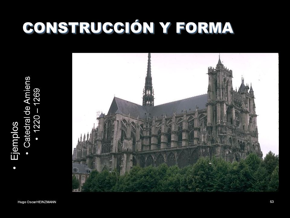 CONSTRUCCIÓN Y FORMA Ejemplos Catedral de Amiens 1220 – 1269