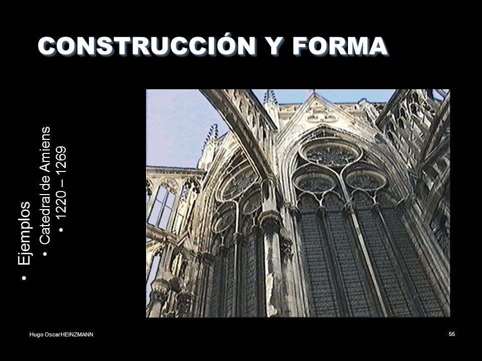 CONSTRUCCIÓN Y FORMA Ejemplos Catedral de Amiens 1220 – 1269