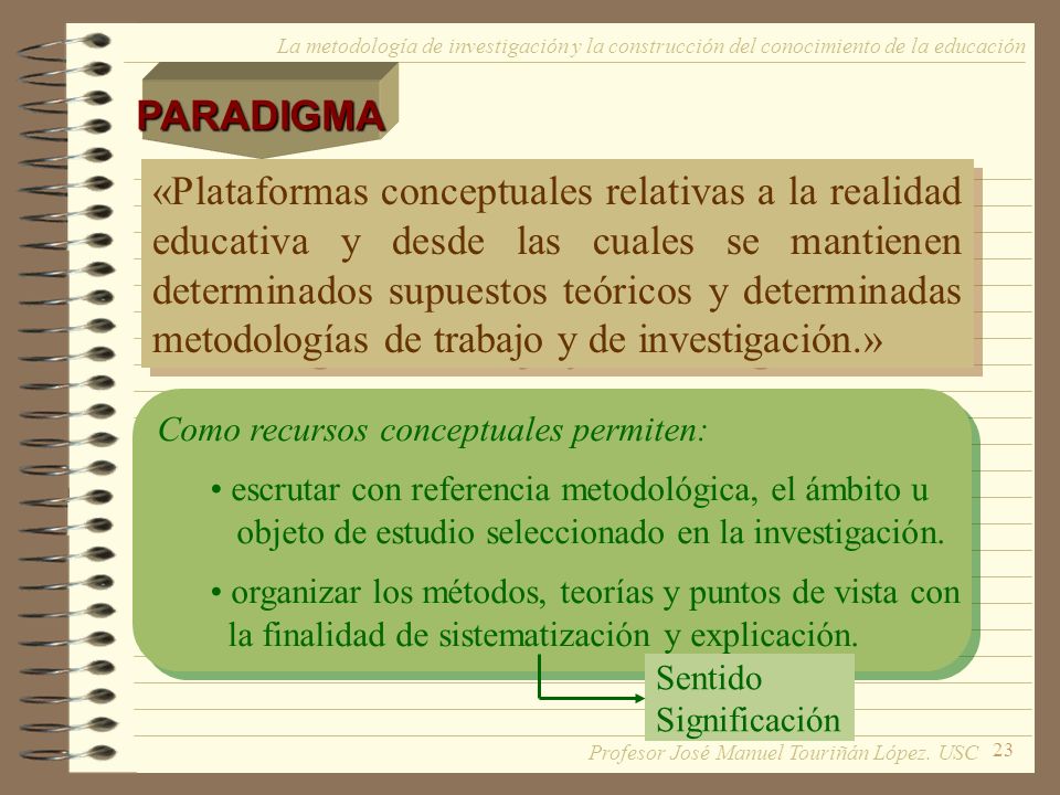 PARADIGMA La metodología de investigación y la construcción del conocimiento de la educación.