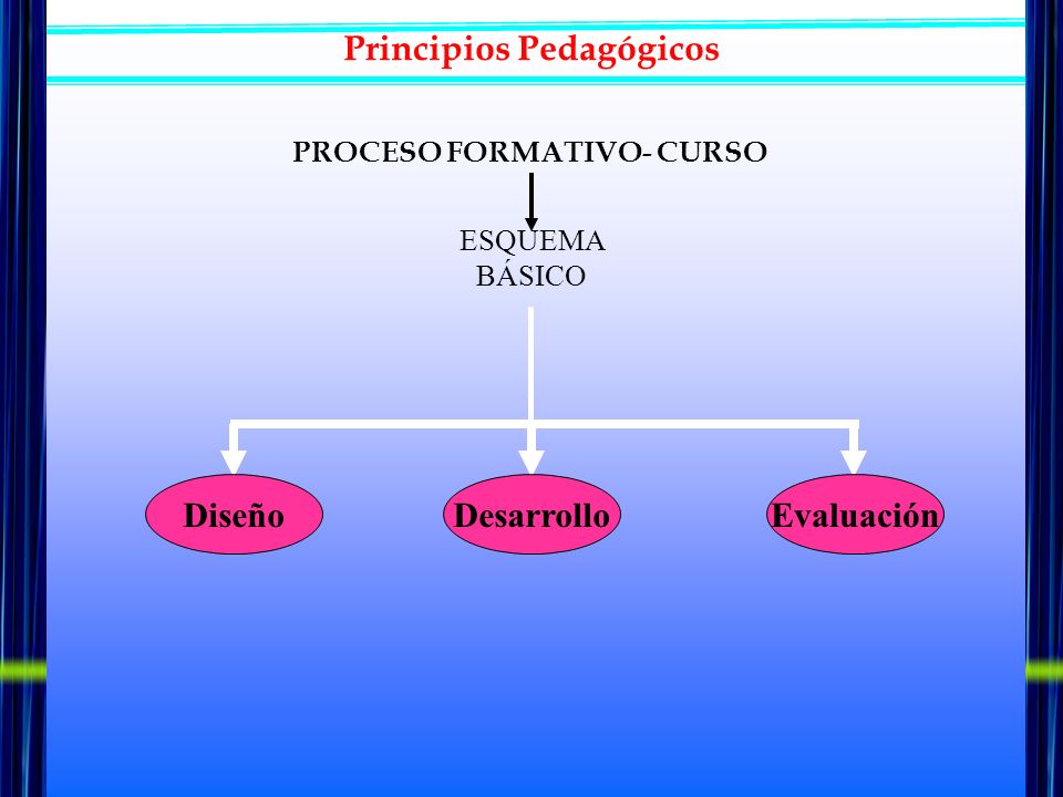 Principios Pedagógicos PROCESO FORMATIVO- CURSO