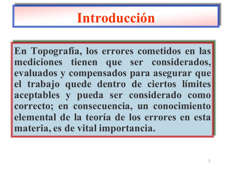 Curso de Topografía Aplicada: Conceptos de Error y Tolerancia