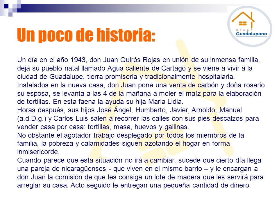 Un poco de historia: