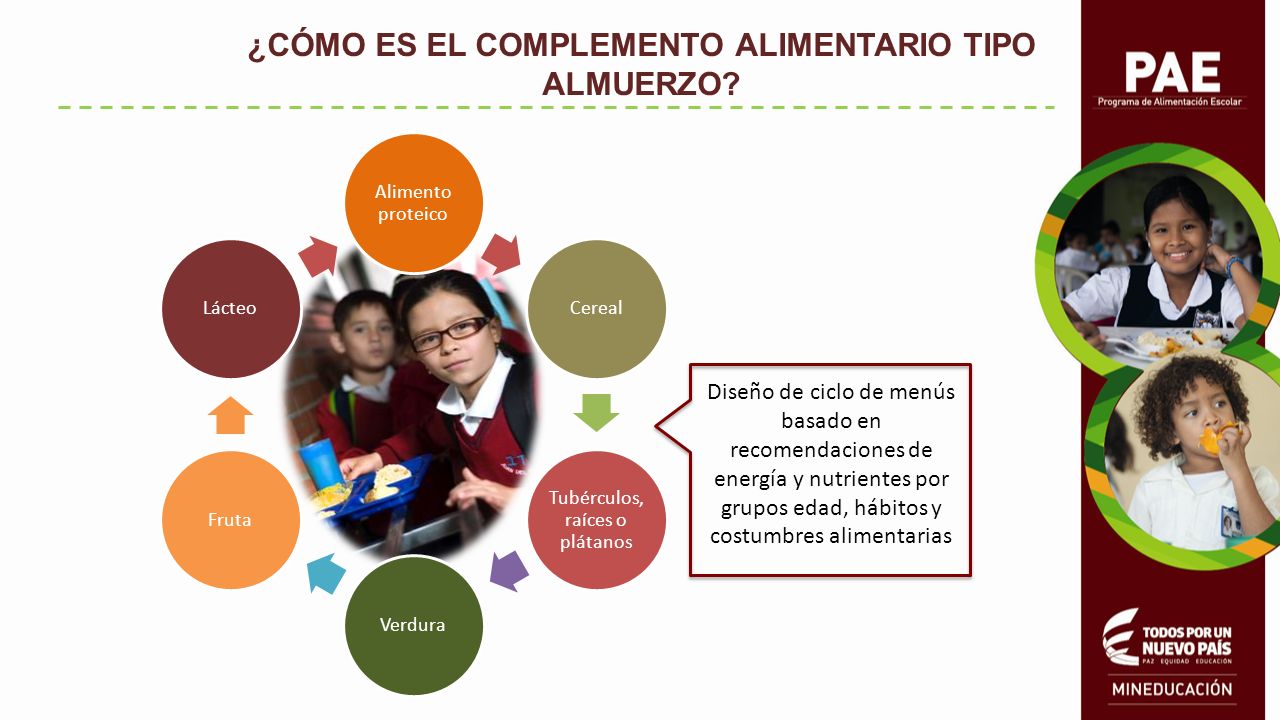 ¿CÓMO ES EL COMPLEMENTO ALIMENTARIO TIPO ALMUERZO