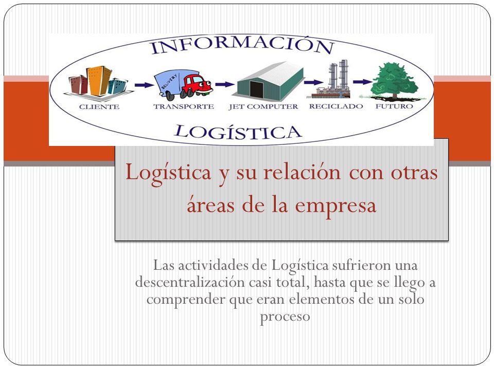 Logística y su relación con otras áreas de la empresa