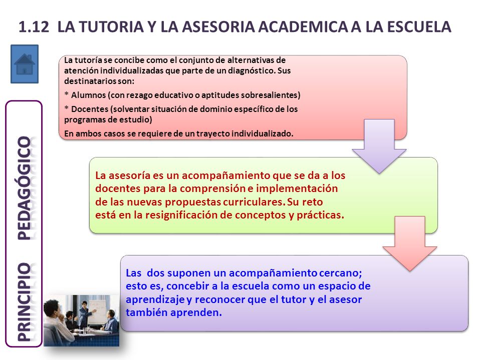 1.12 LA TUTORIA Y LA ASESORIA ACADEMICA A LA ESCUELA