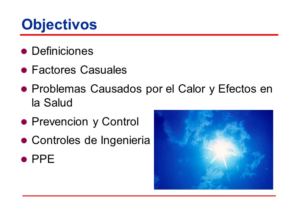 Objectivos Definiciones Factores Casuales