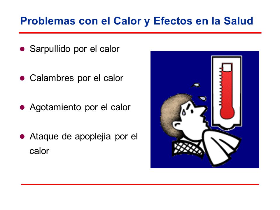 Problemas con el Calor y Efectos en la Salud