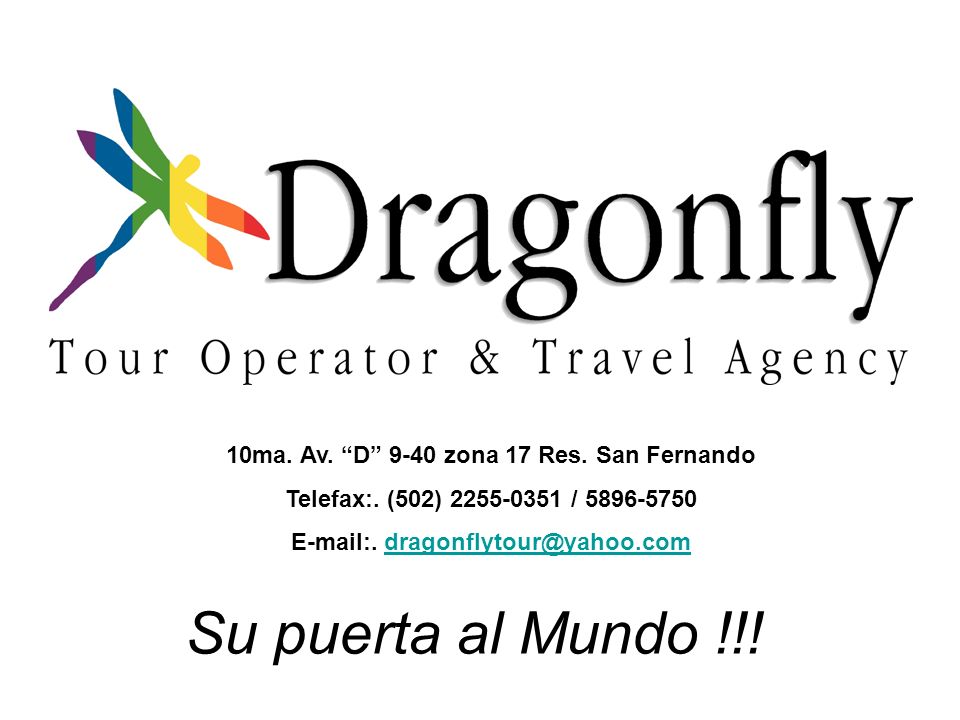 Su puerta al Mundo !!! 10ma. Av. D 9-40 zona 17 Res. San Fernando